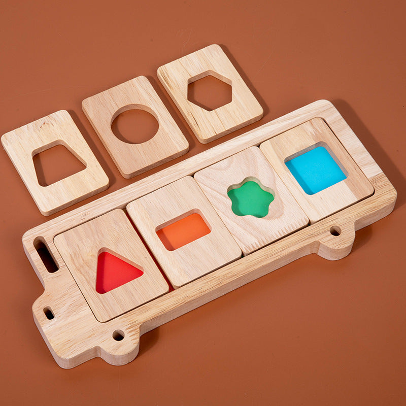 Early Education Geometry Three-dimensional Puzzle Baby Color Cognition
