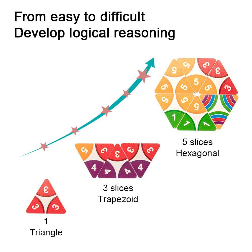 Triangle Numbers Wooden Jigsaw Puzzle - 997