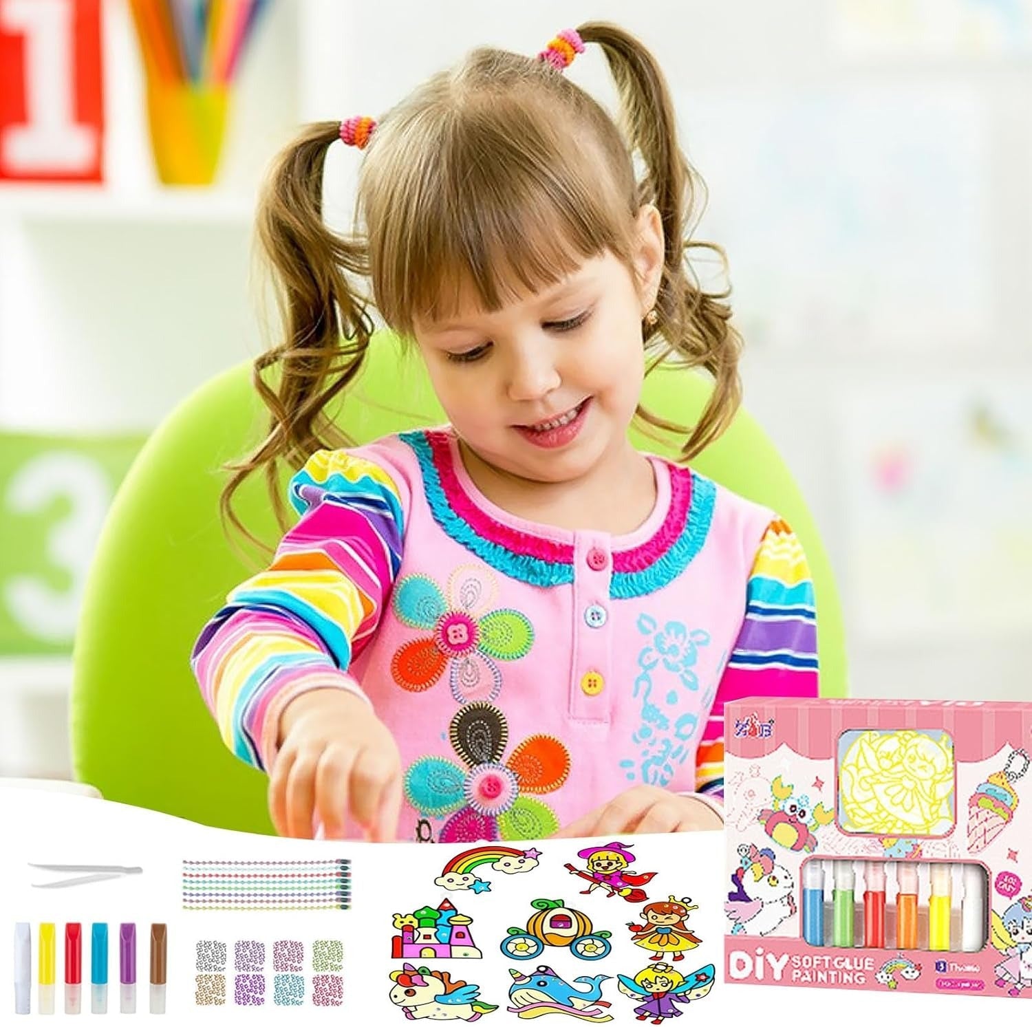 DIY Creative Soft Glue Art Kit Princess Series - 521