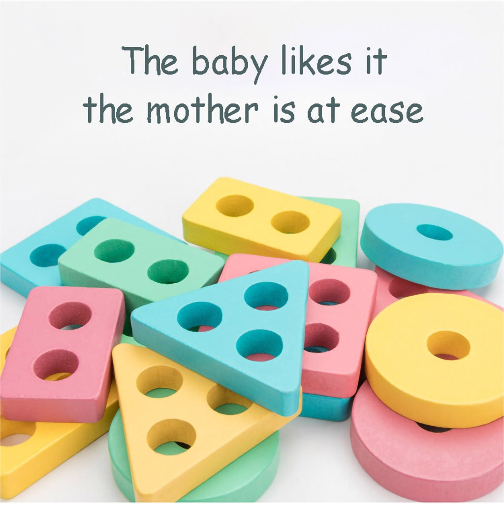 Wooden Four Columns Shape Sorting Kit - 738