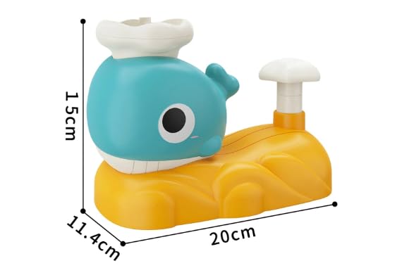 Fidtoy Whale Flying Disc Launcher Toy with Catch Nets