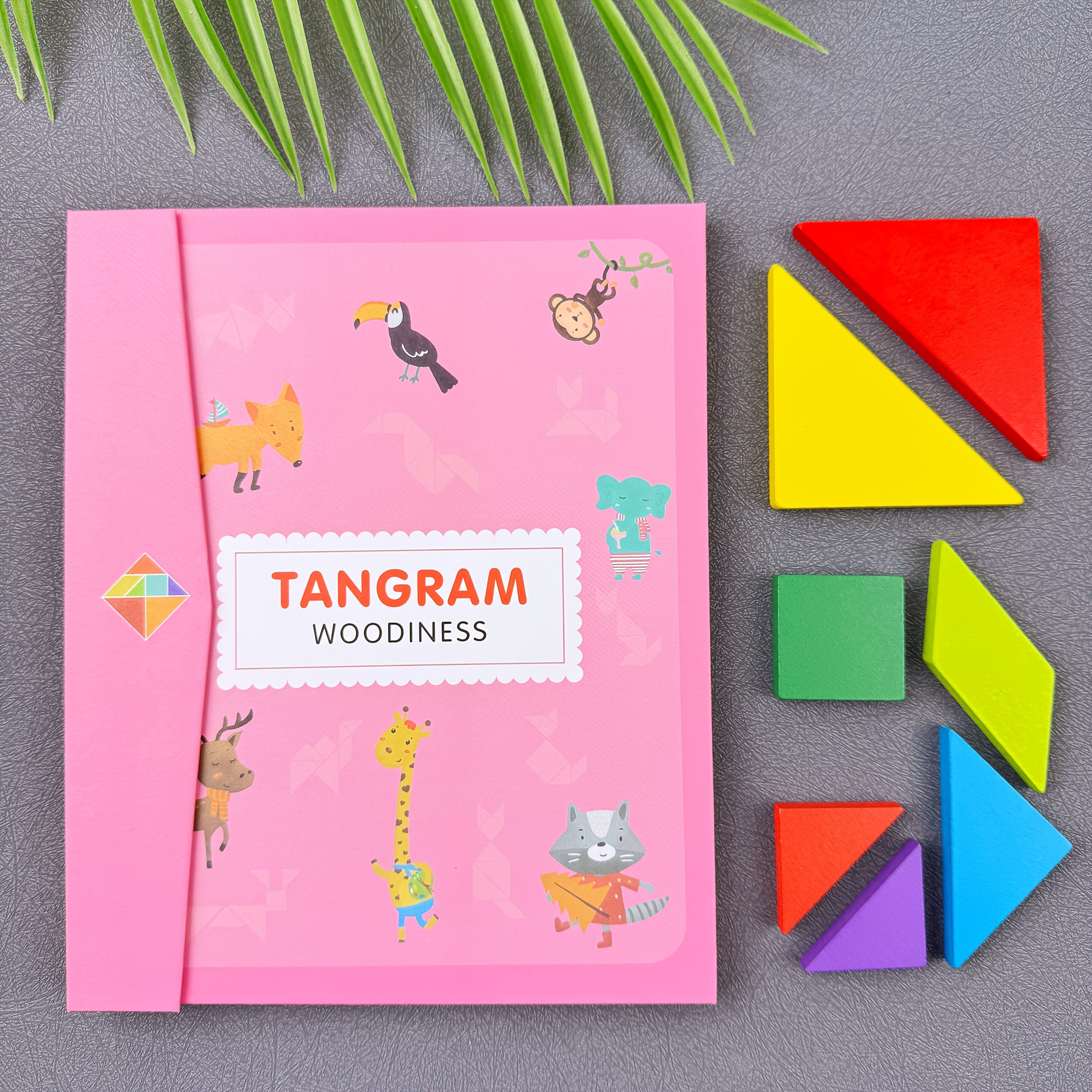 Wooden Tangram Puzzle Set for Kids