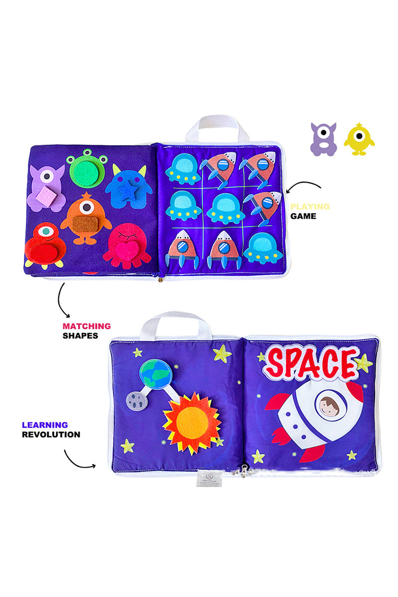 Space Puzzle Quiet Book