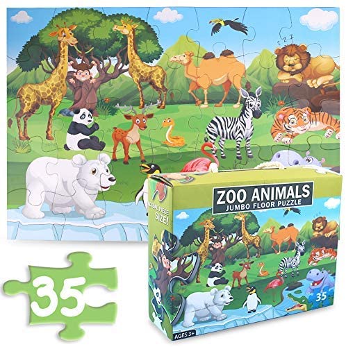 Zoo Animal Jumbo Floor Puzzle