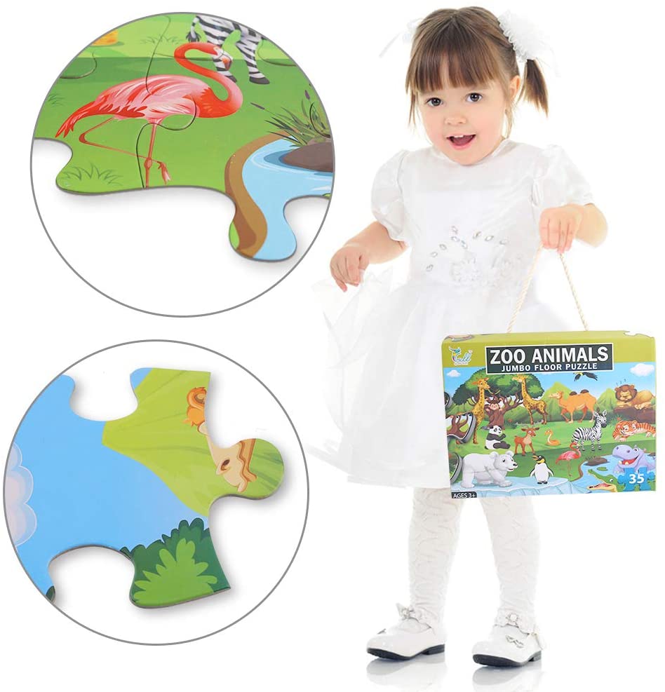 Zoo Animal Jumbo Floor Puzzle