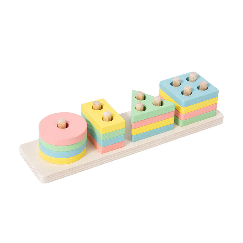 Wooden Stacking & Sorting Blocks