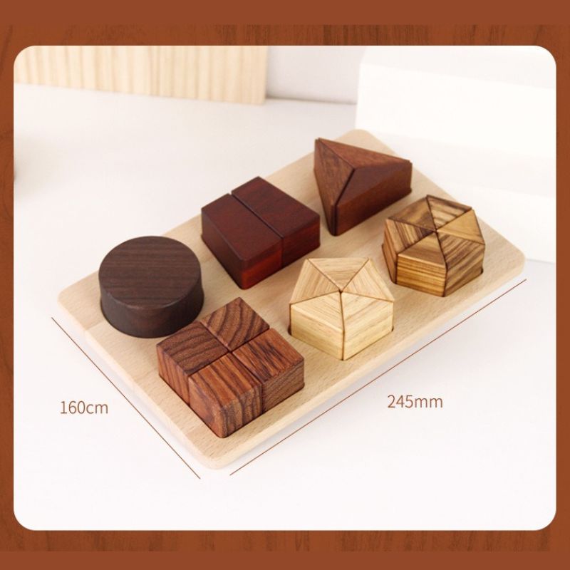 Premium Natural Wood Educational Toy Set