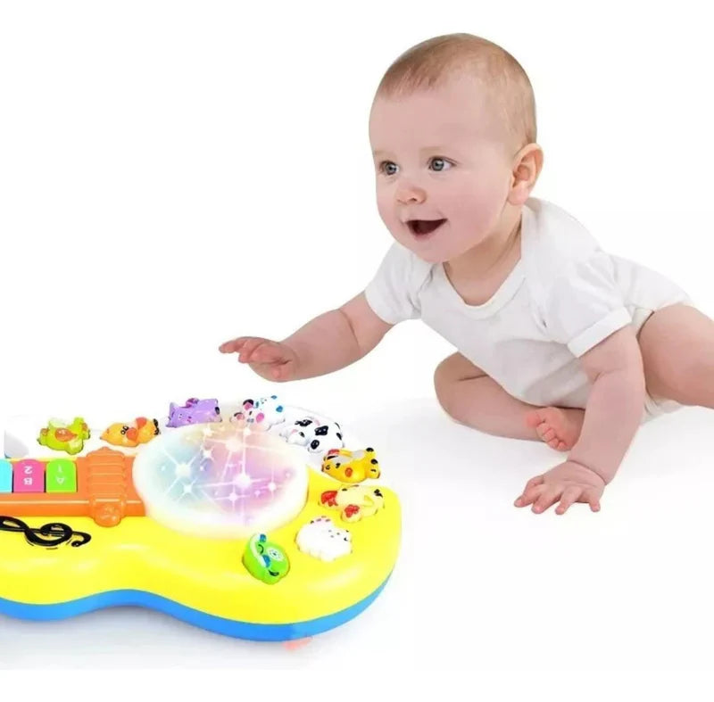 Fidtoy Giraffe Musical Guitar Toy with Light and Sound for Kids