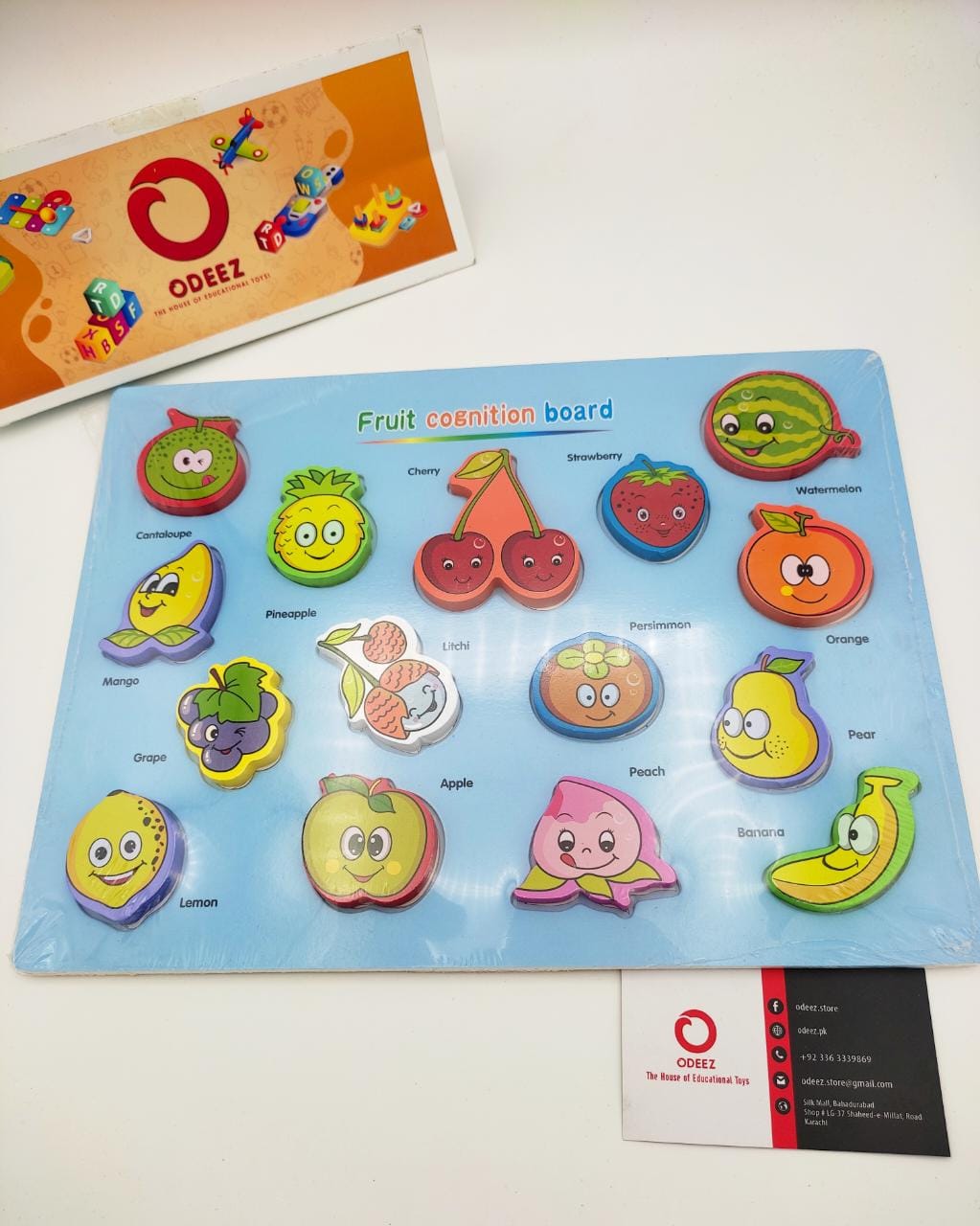 3D Fruits Cognition Wooden Board