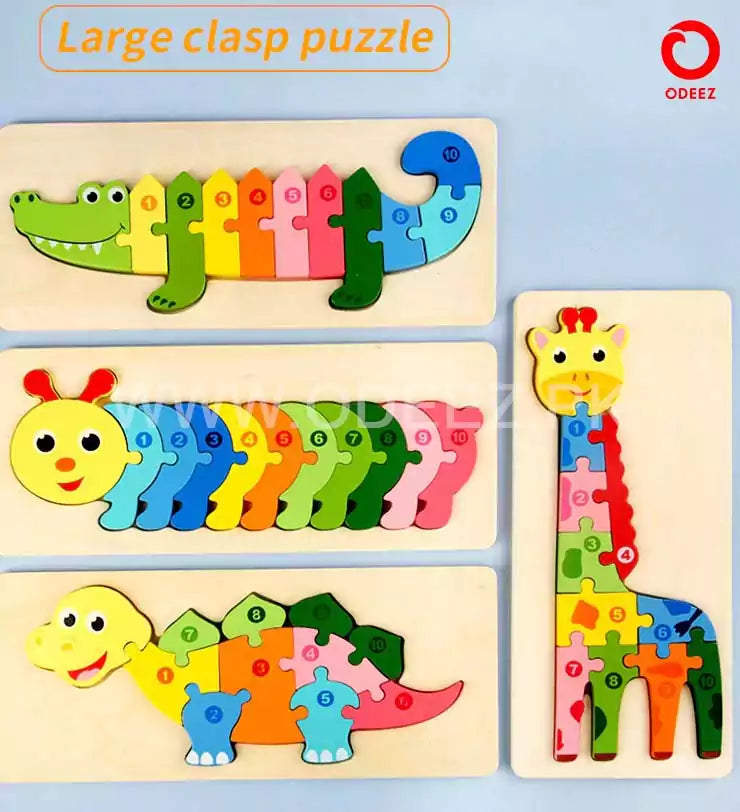 3D Wooden Animal Board - Caterpillar