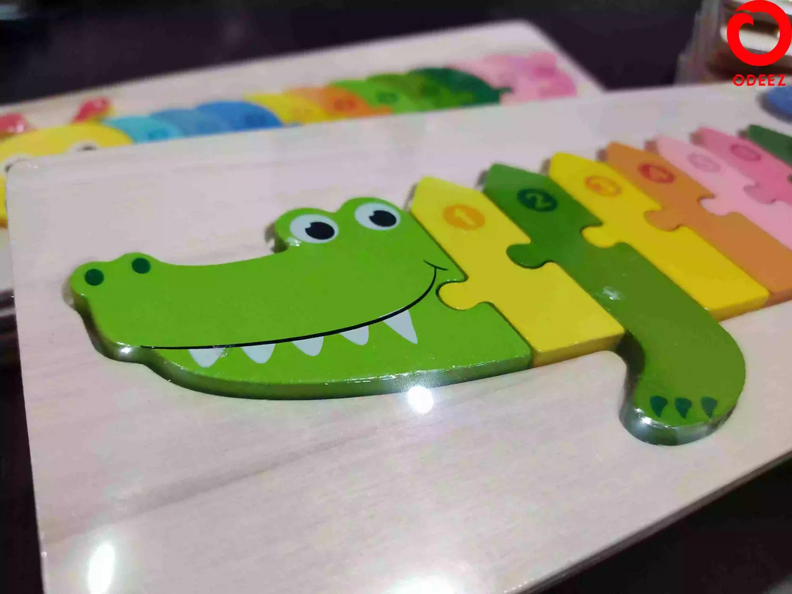 3D Wooden Animal Board - Crocodile
