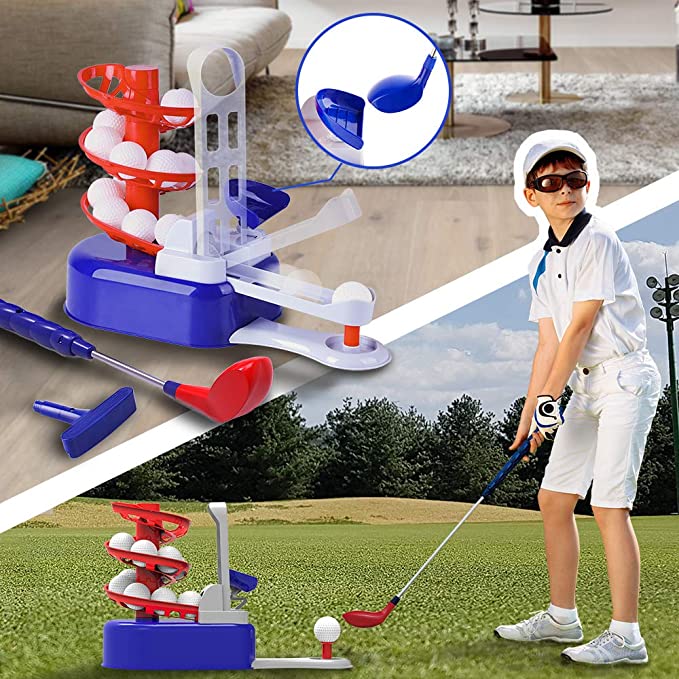 Fidtoy Kids Golf Training Set with Ball-to-Tee Trainer