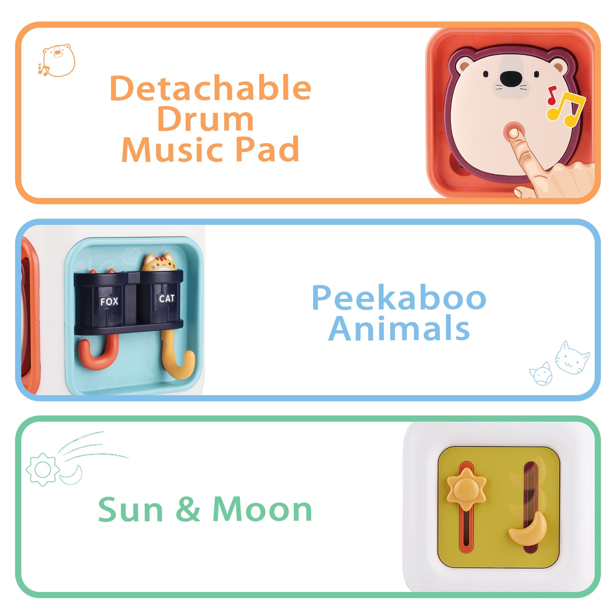 Fidtoy 6 in 1 Activity Cube for Babies and Toddlers