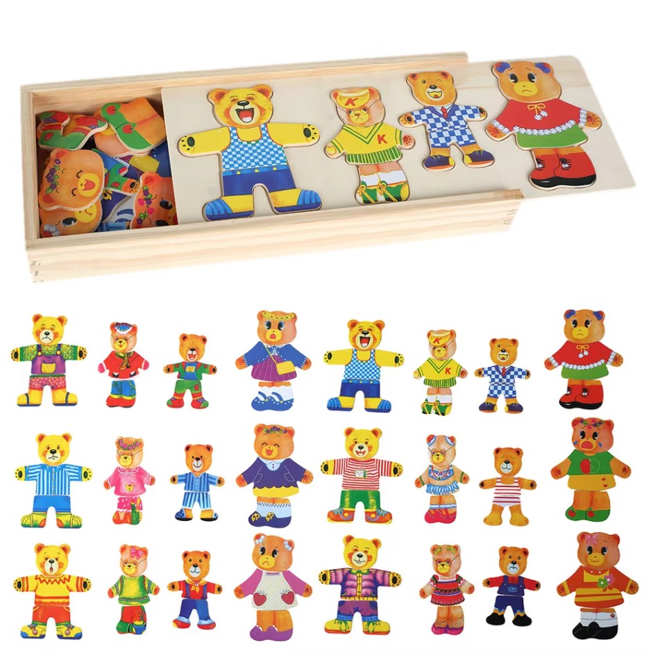 Montessori Bear Dress Up Game