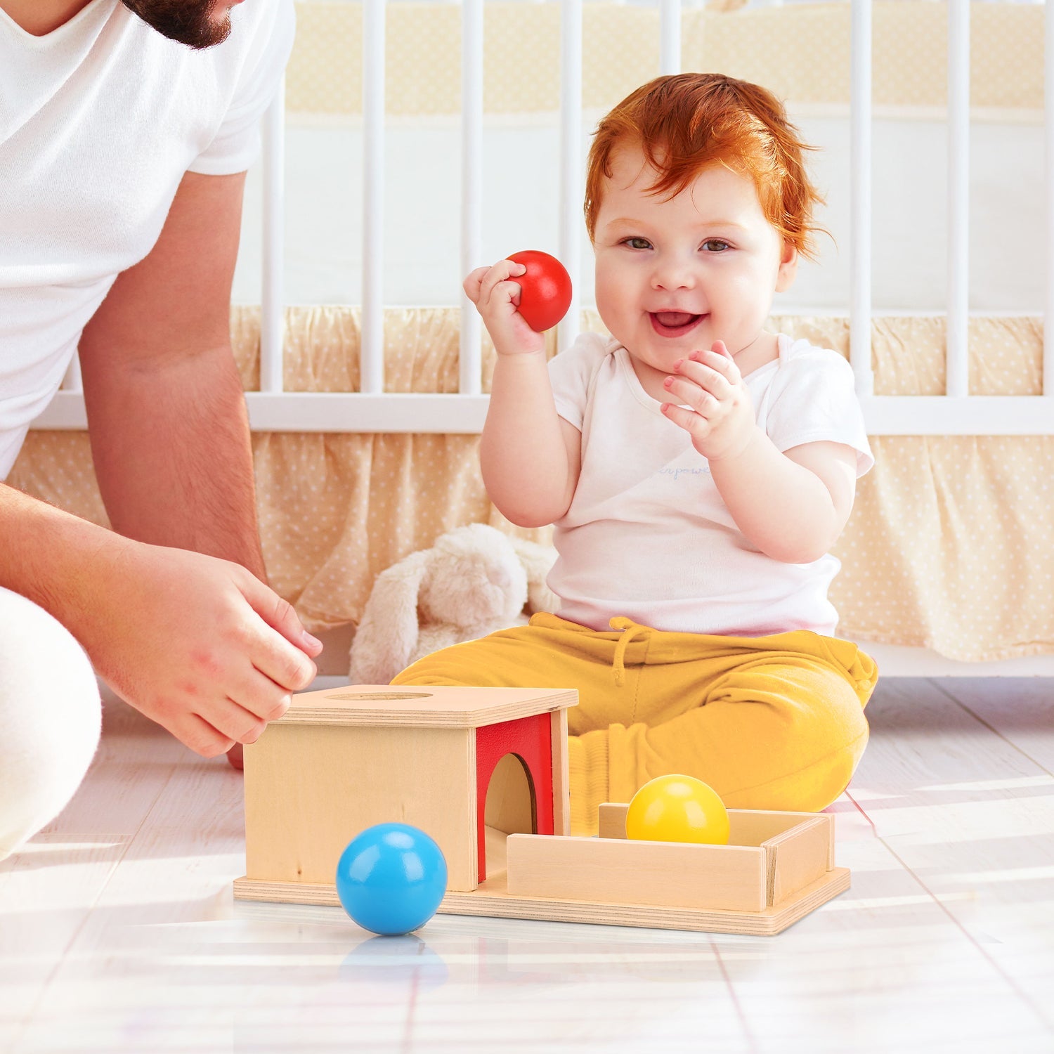 Fidto Object Permanence Box Toy for Babies 6+ Months