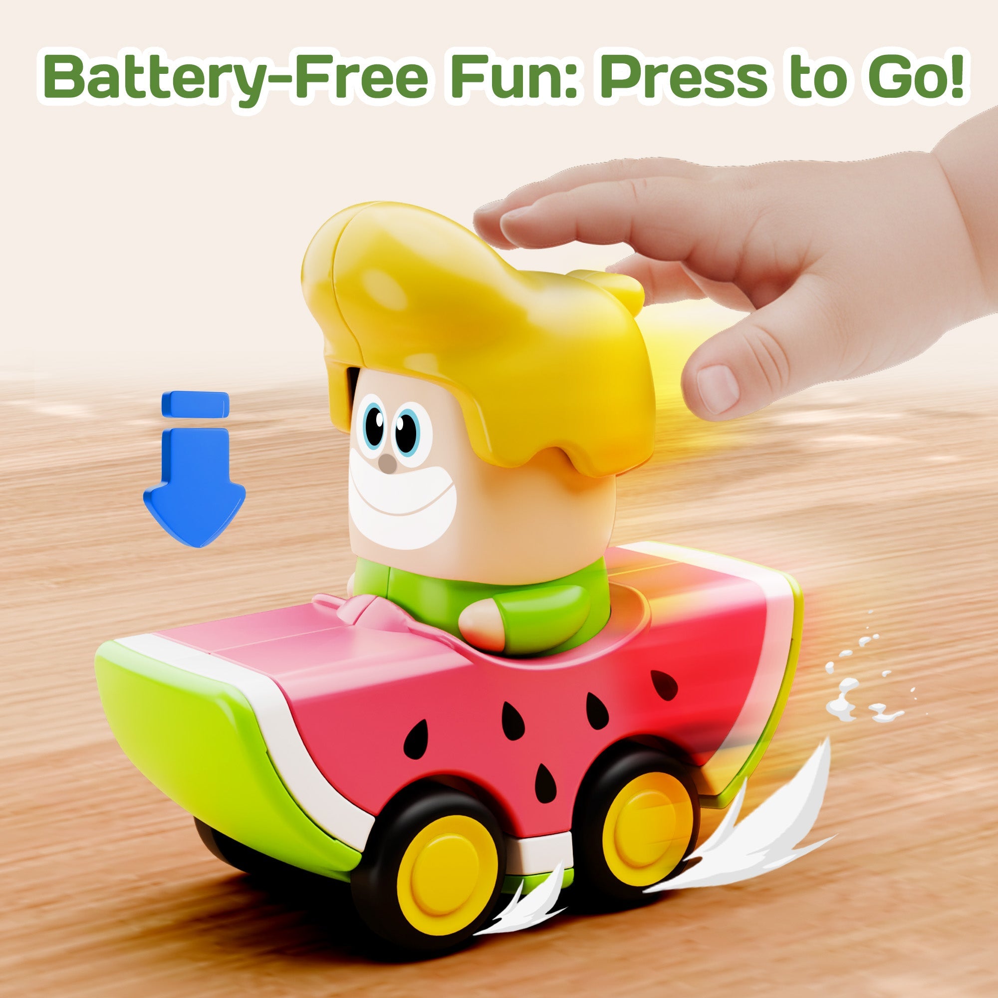 6PCS Press to Go Car Toys