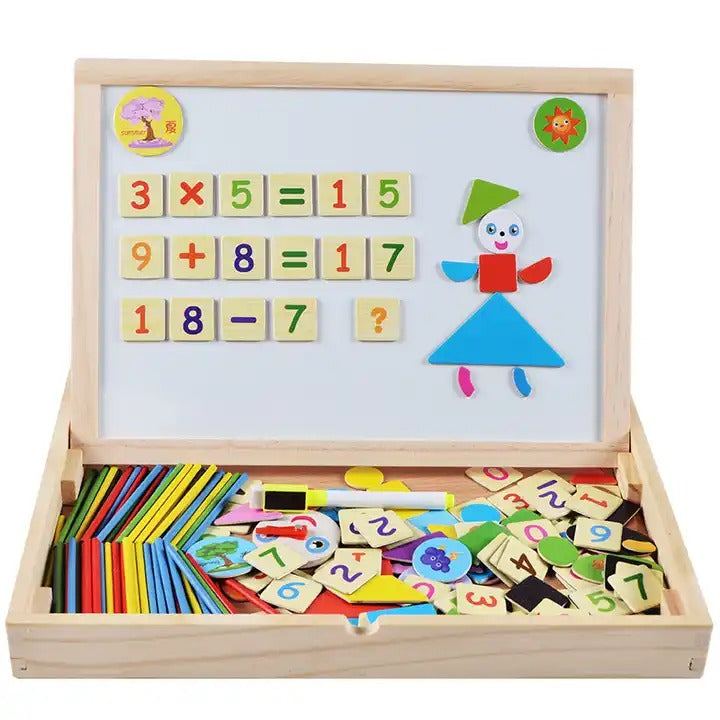 2in1 Magnetic Arithmetic Learning Puzzle Board - 000