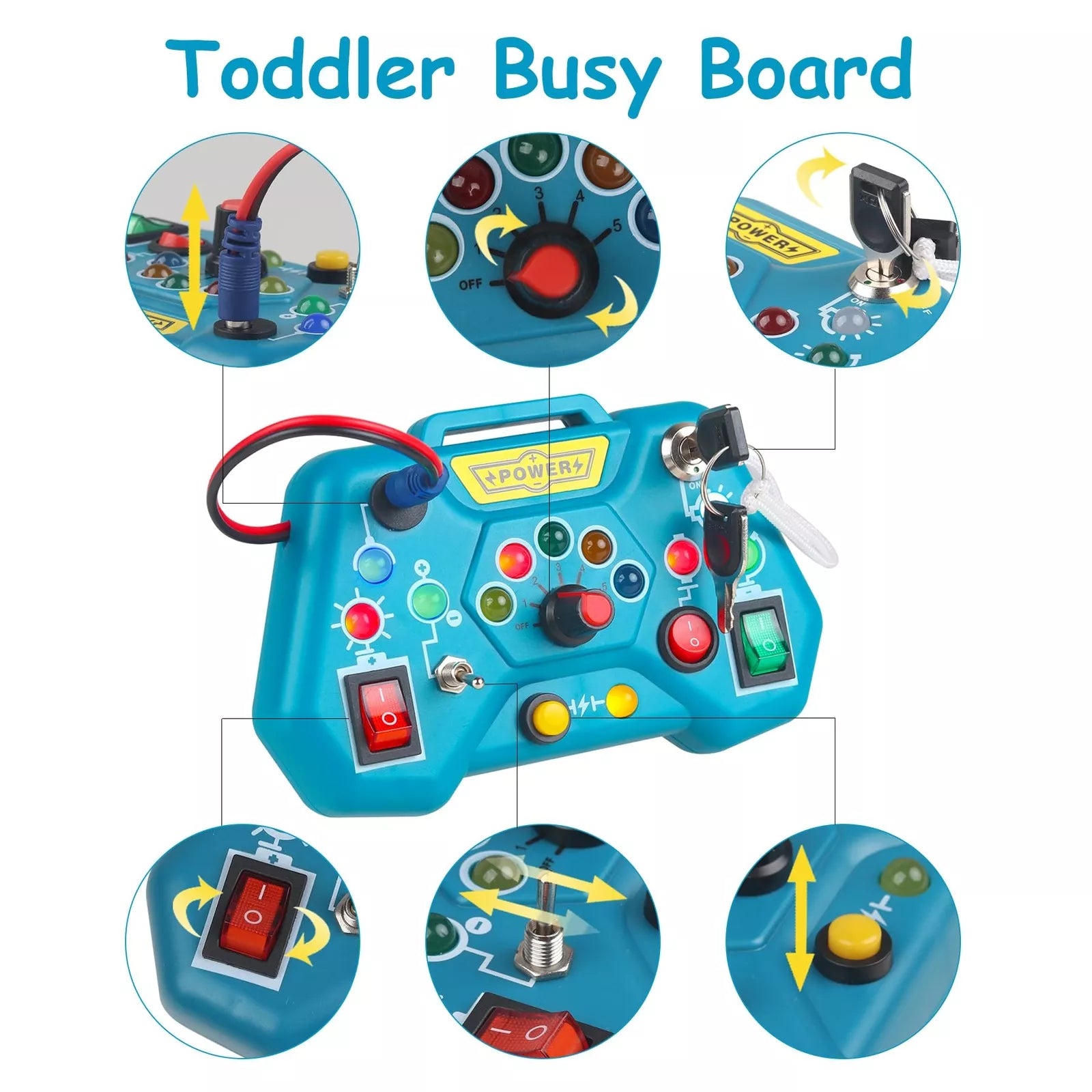 Jouets Fidtoy Montessori Busy Board pour les tout-petits