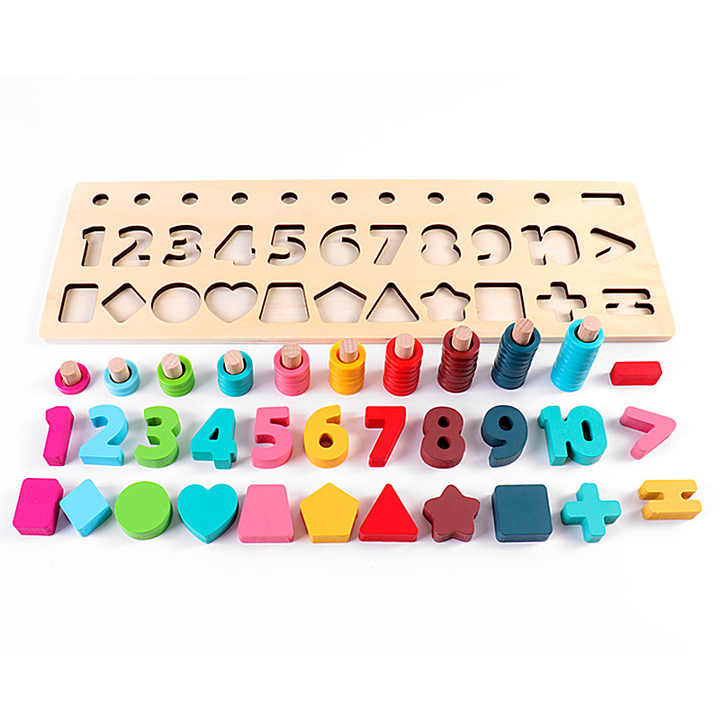 Wooden 3in1 Logarithm Learning Board - 534