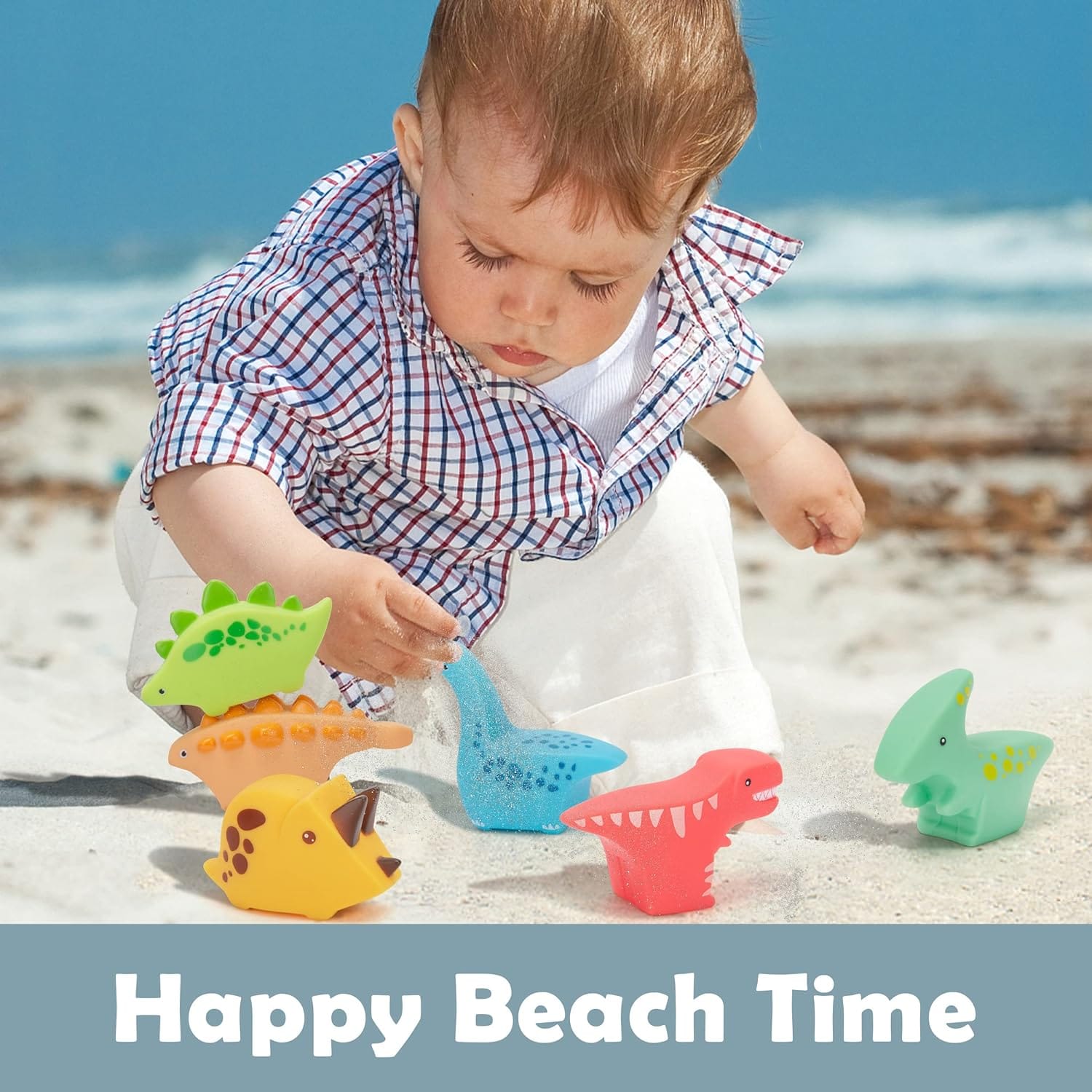 Soft Water Sprinkler Bath Sensory Toy 6 pieces - 128