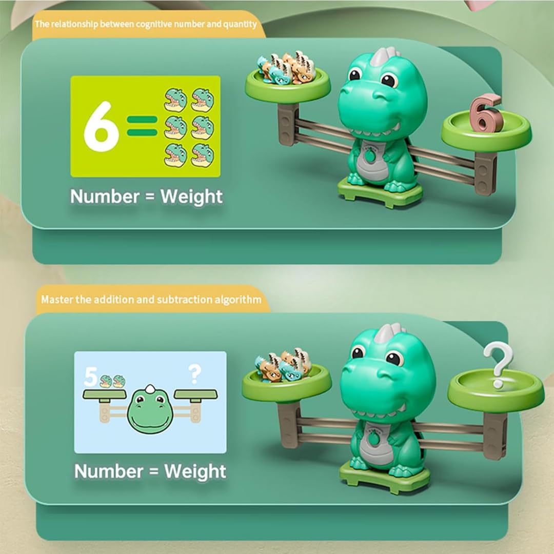 Dinosaur Balancing and Catching Mental Maths Learning Kit - 29B