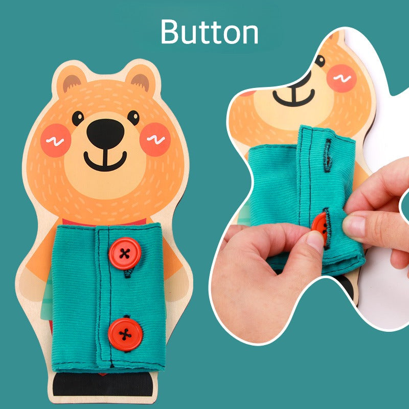 Montessori Learn To Dress Independently Skill Boards Set of 3