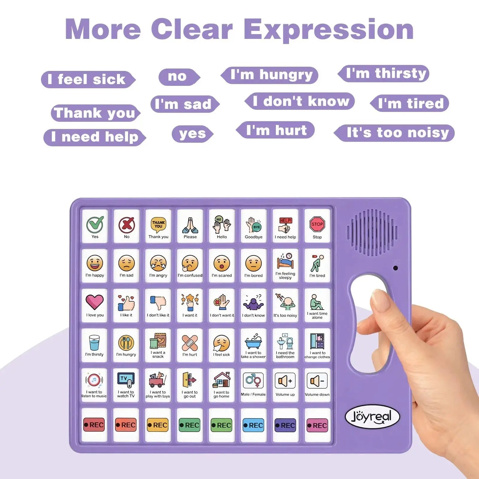 Fidtoy AAC Communication Device for Autism - Bilingual Speech Aid for Toddlers