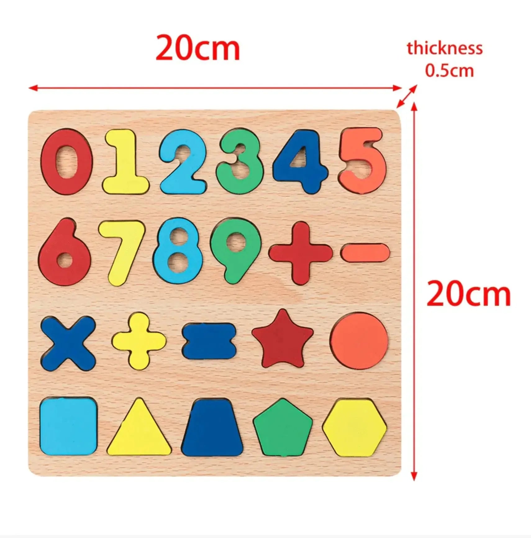3D Numbers 0 - 9 Shapes Maths