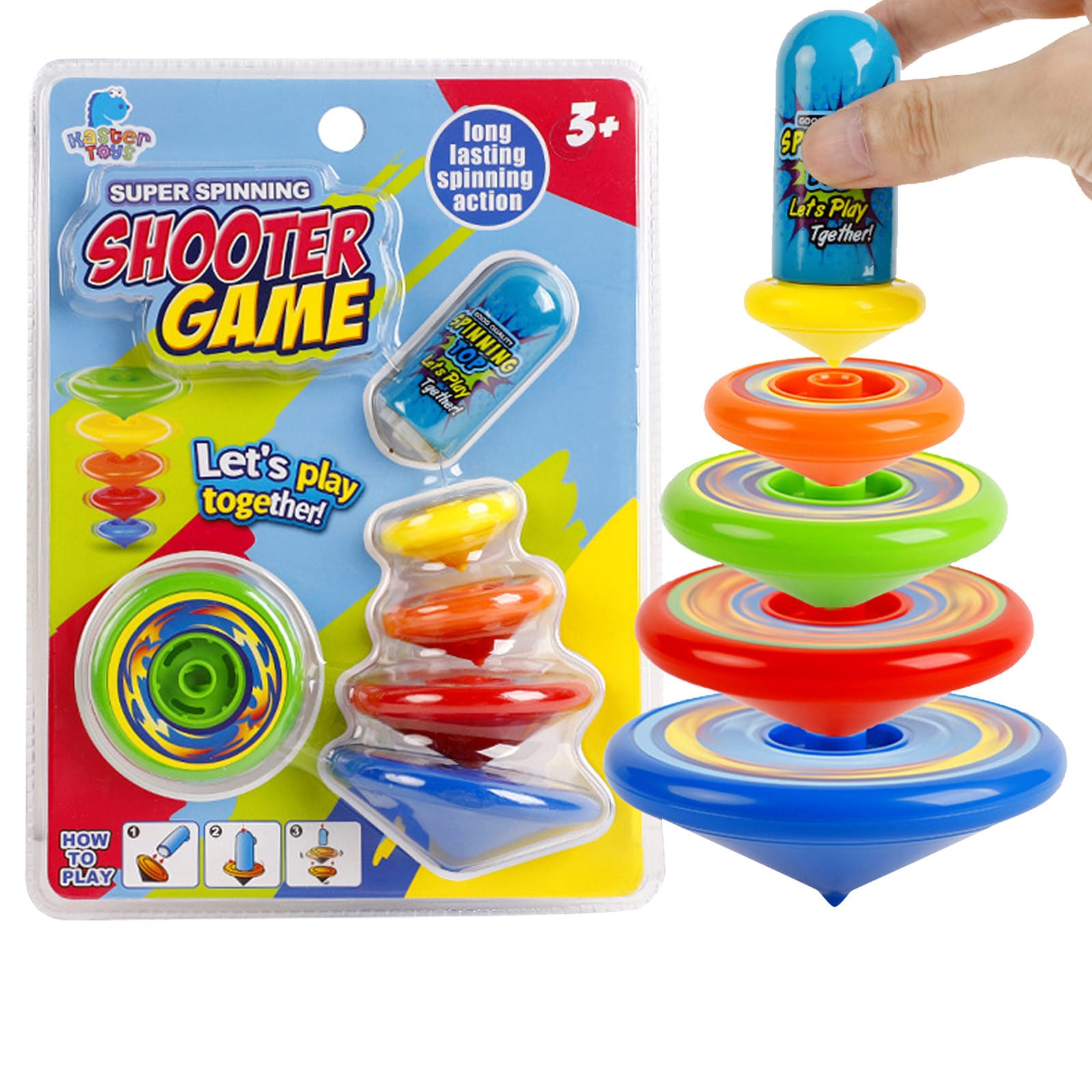 Spinning Top - Shoot Gyro Rotation Game - 5 Pieces