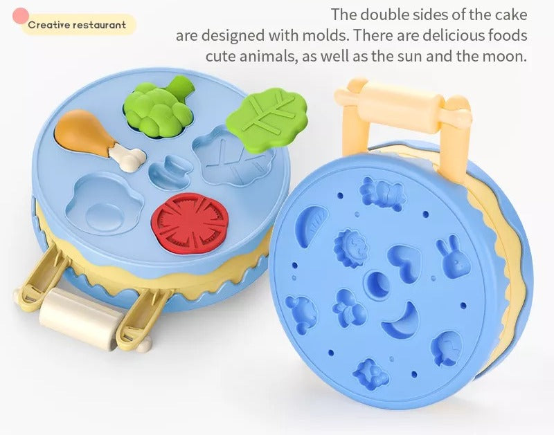 DIY Delicious Burger & Cake Clay Machine Set - 002
