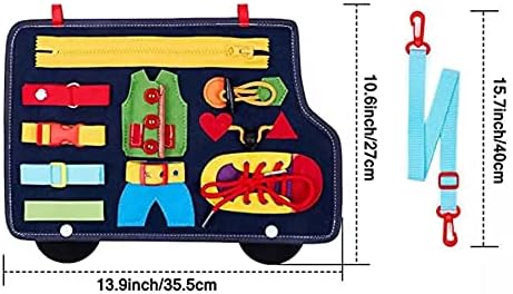 Educational Bag, Button, Zipper, Zipper, Lace, Bowknot, Busy Board, Nursing, Nursing, Montessori (Bass)