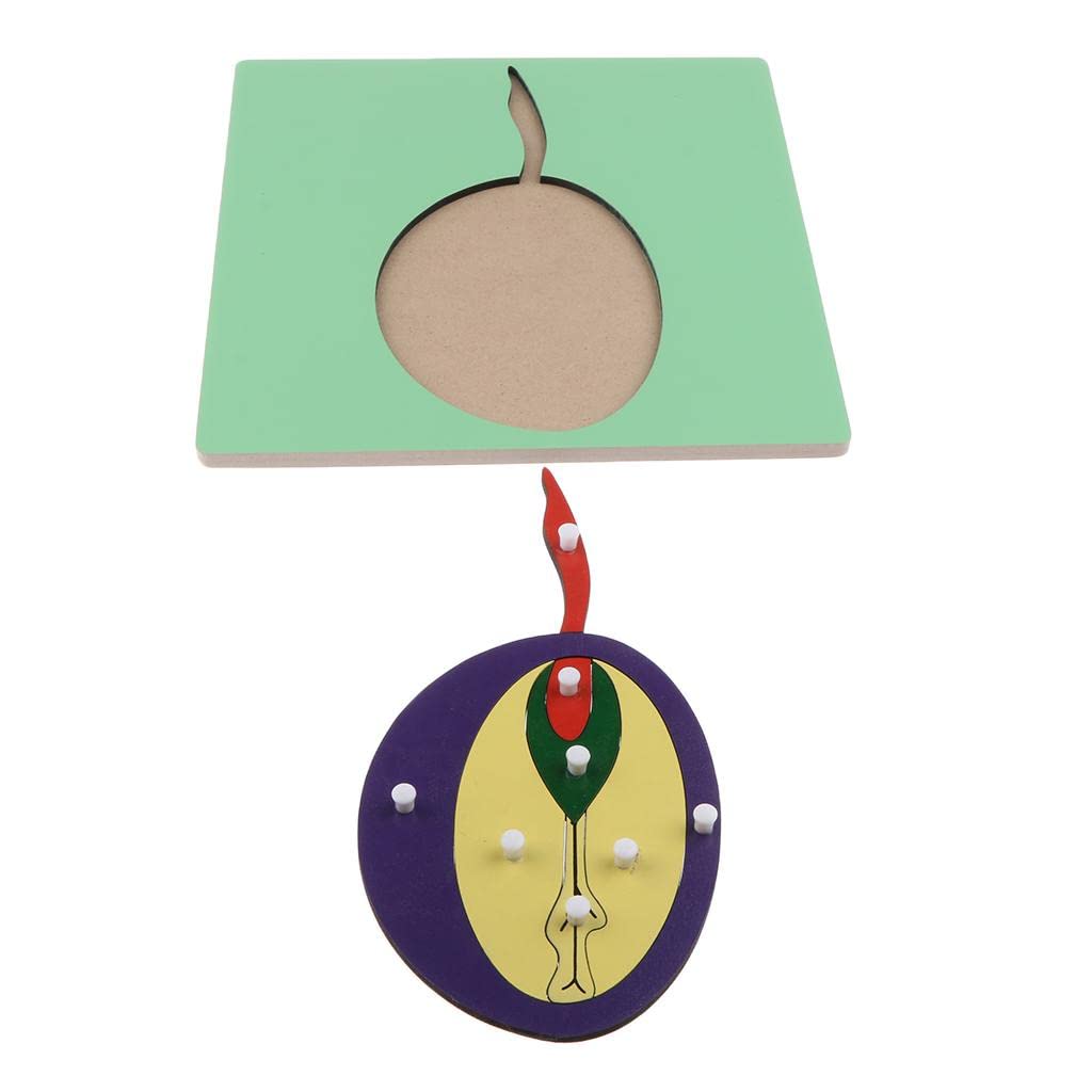 Montessori Wooden Animals Jigsaw Puzzle Panel Kids Baby Toys Germinant Seed | Educational | Other Educational Toys