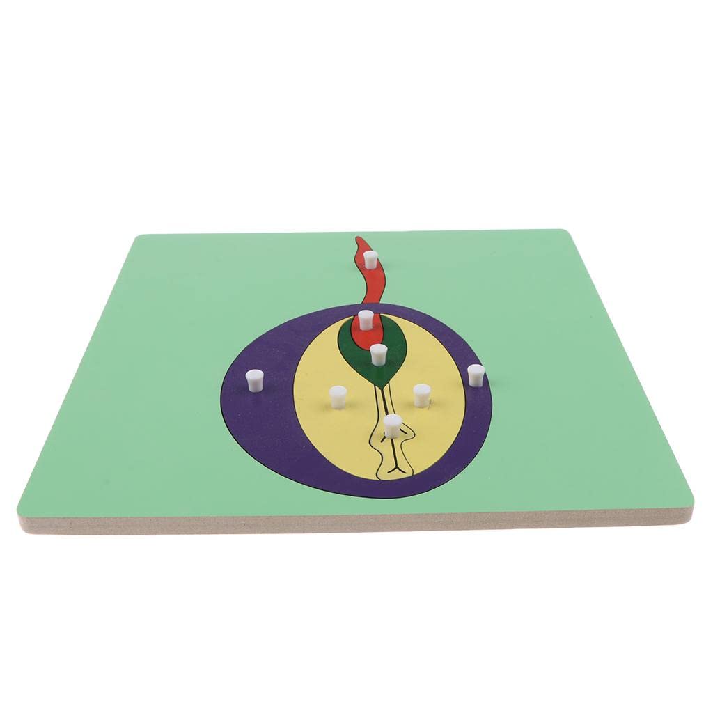 Montessori Wooden Animals Jigsaw Puzzle Panel Kids Baby Toys Germinant Seed | Educational | Other Educational Toys