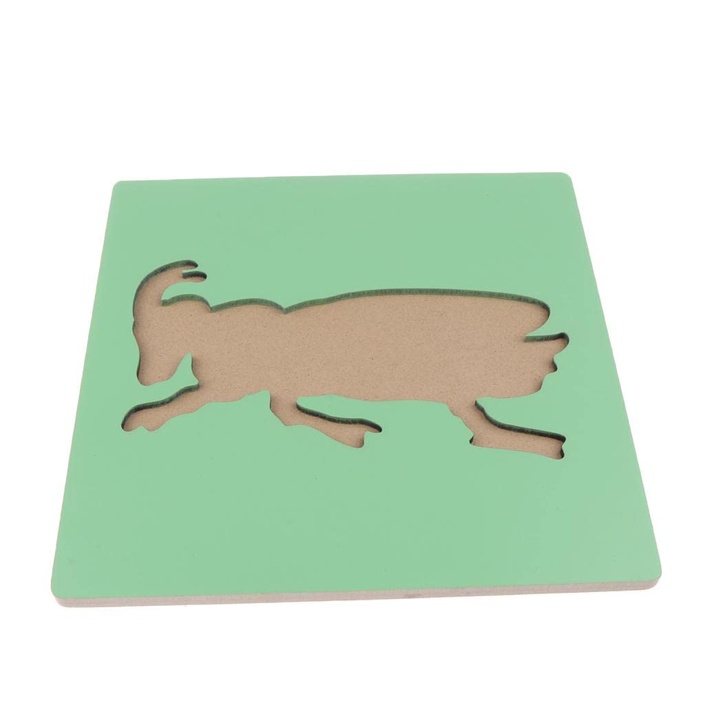 Montessori Wooden Animals Jigsaw Puzzle Panel Kids Baby Toys Ant | 1 Set Wooden Puzzle Toy