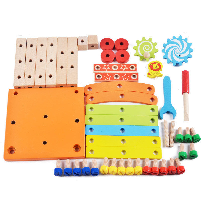 Montessori DIY Wooden Chair Building Blocks