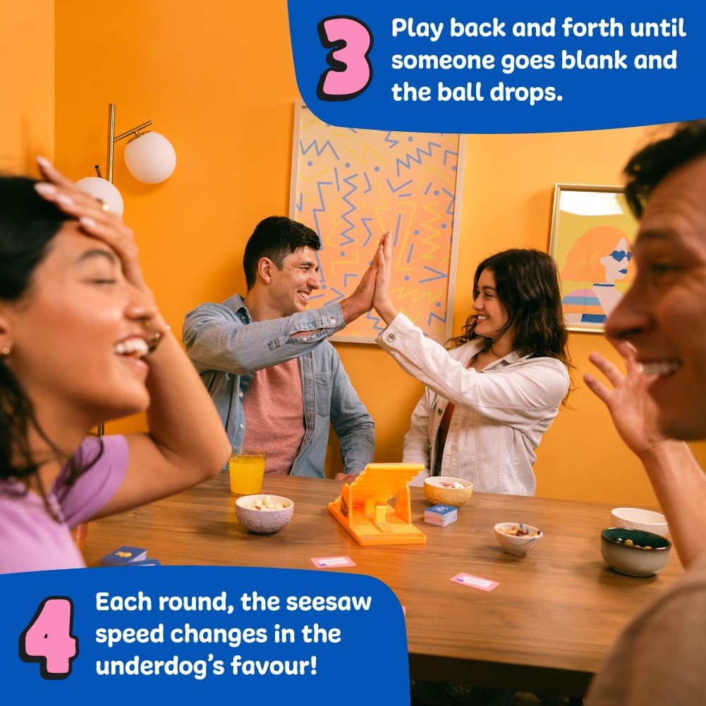 Tilt 'n' Shout: A Speedy Seasaw Family Board Game - 602