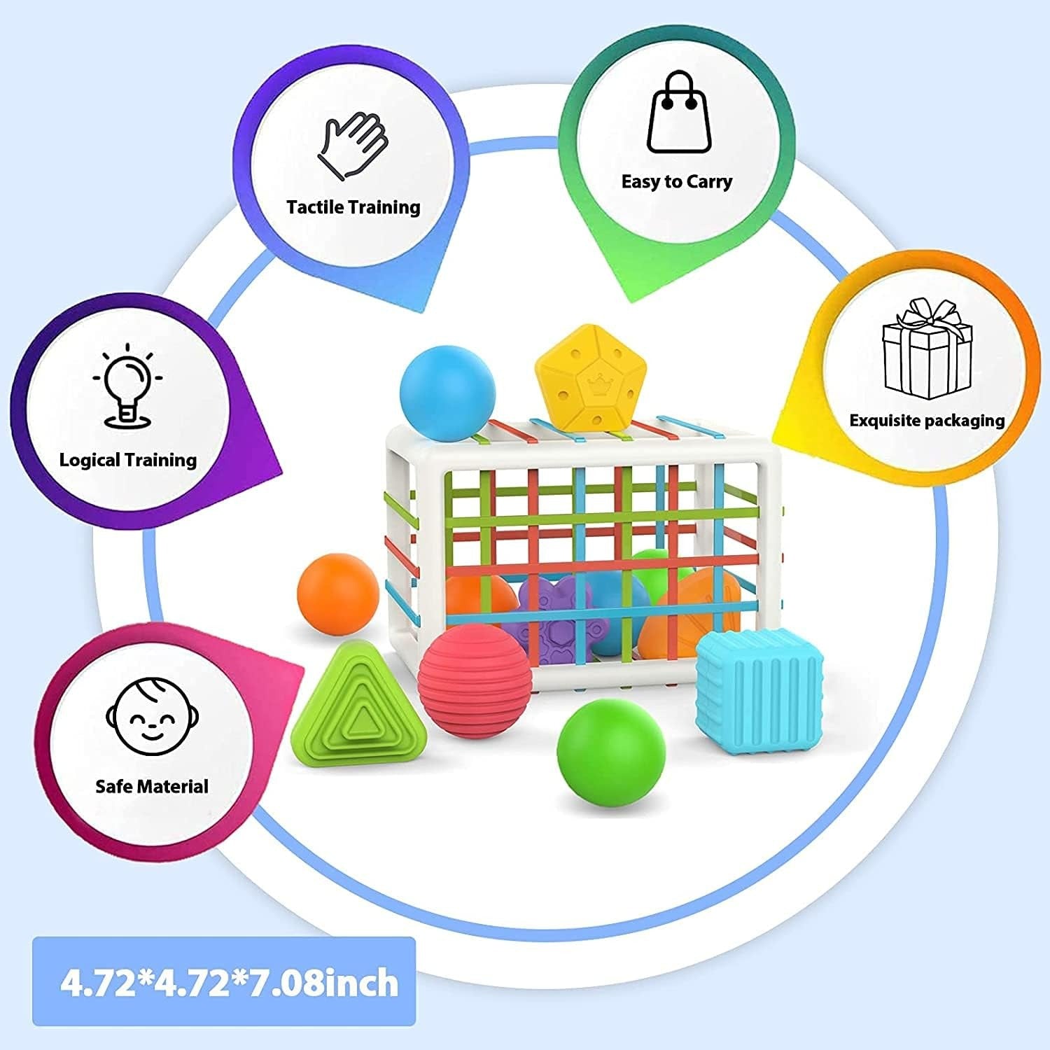 Shape Sorting Baby Box Sensory Play - 289