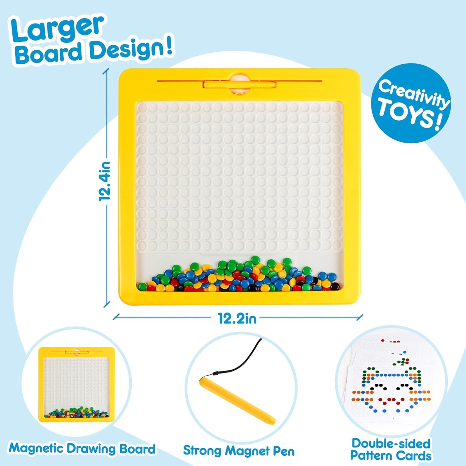 Magnetic Bead Drawing with Pattern and Pen - 491