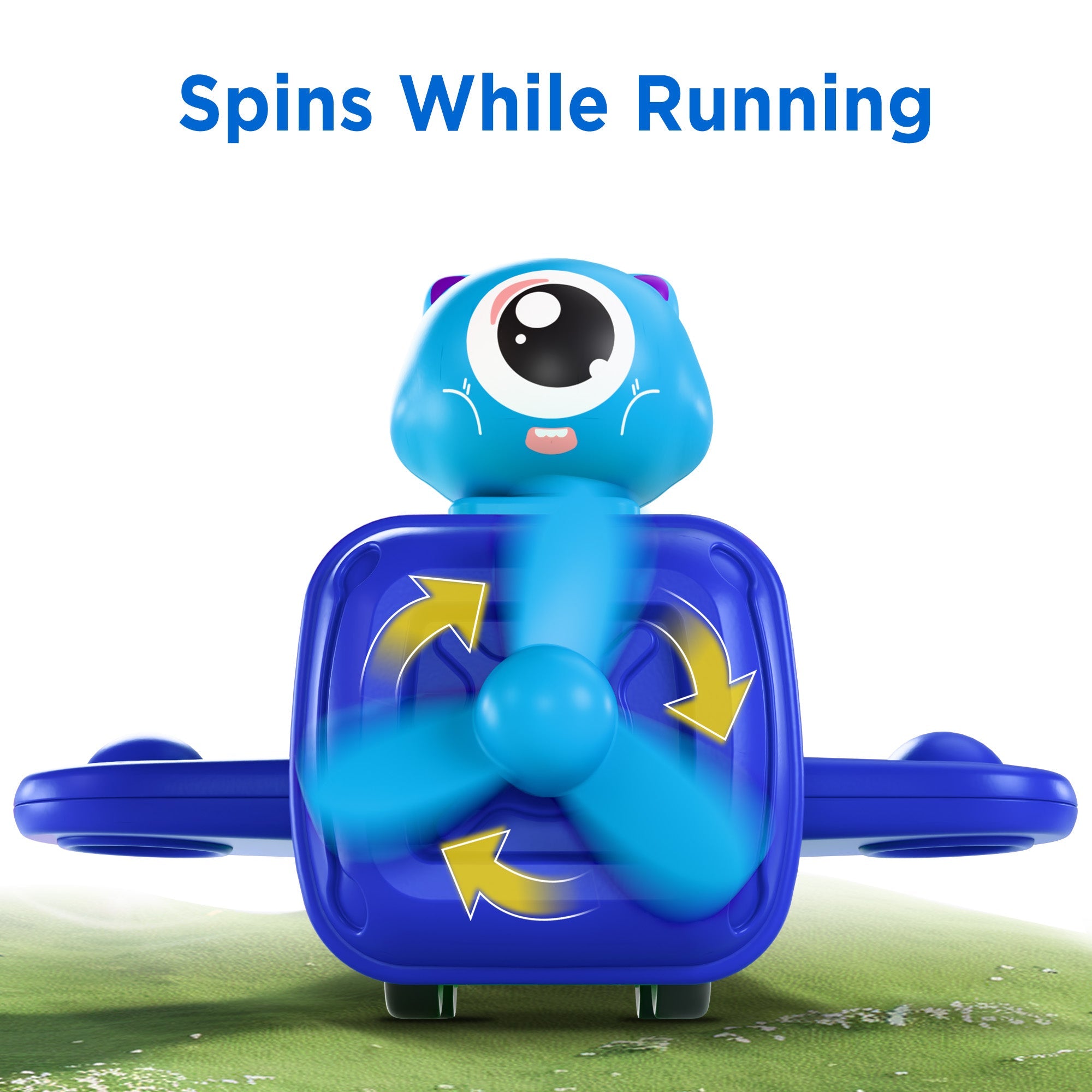 Juego de juguetes de coche de avión Fidtoy Press to Go para niños pequeños