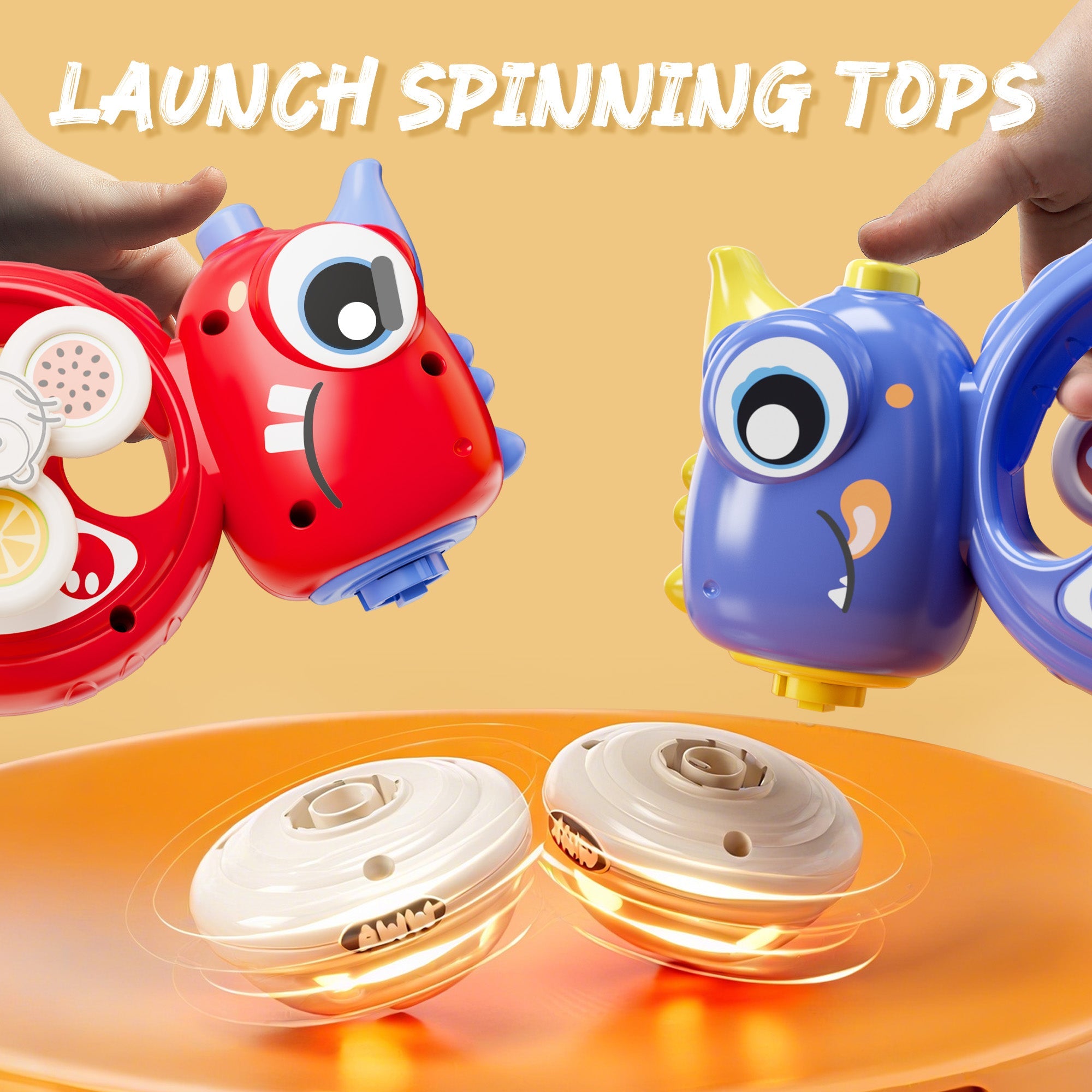 Kids Dinosaur Flying Disc Launcher Toys