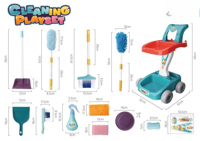Juego de Carrito de Limpieza Pequeño Ayudante