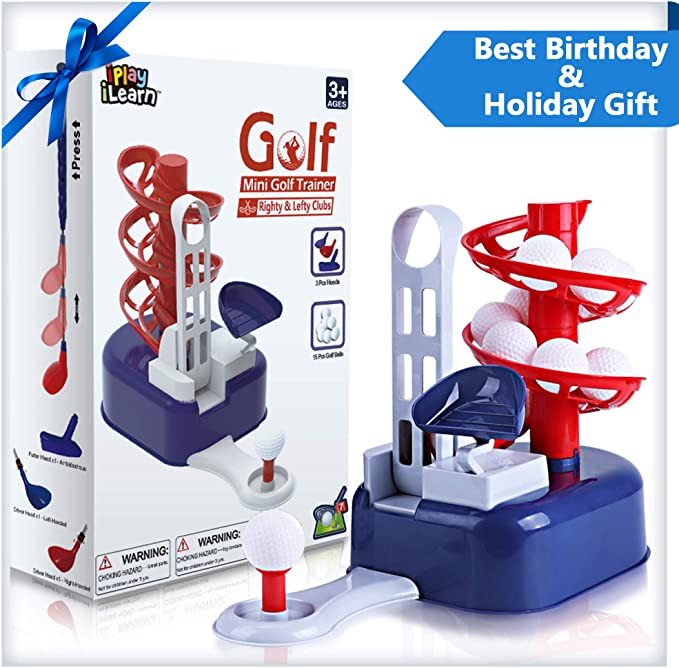 Fidtoy Kids Golf Training Set with Ball-to-Tee Trainer