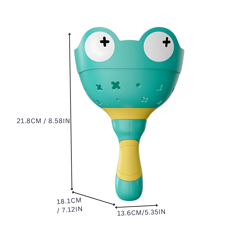 Launch & Spin Disc Blaster with Silly Frog Face