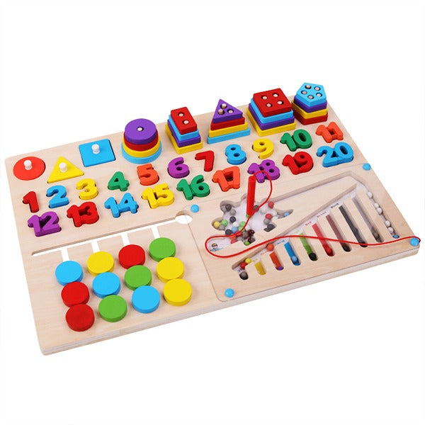 Wooden Multifunctional Sorting Logarithm Magnetic Beads Numbers - 408