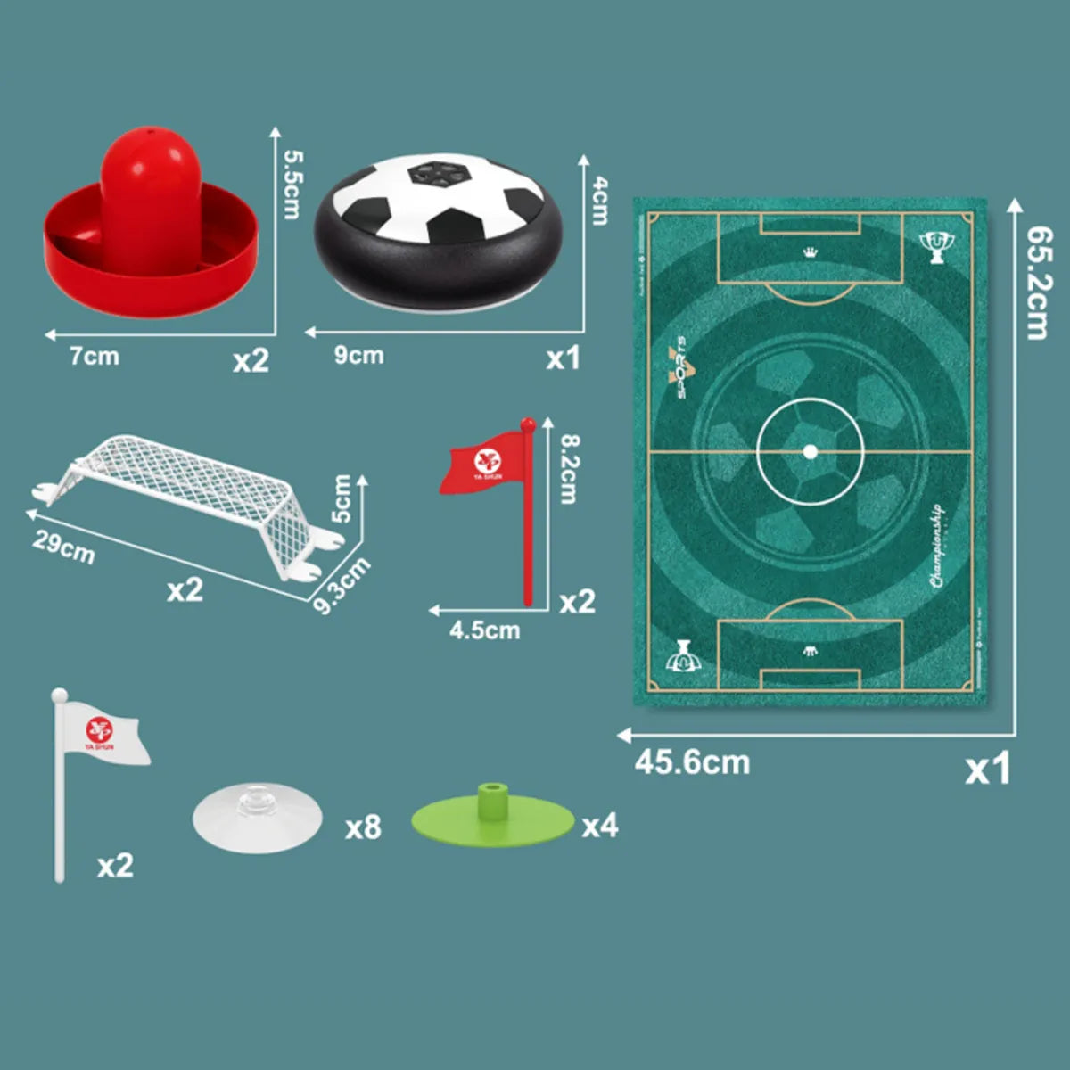 Air Foosball Court Hand Play for Two Players - 50B