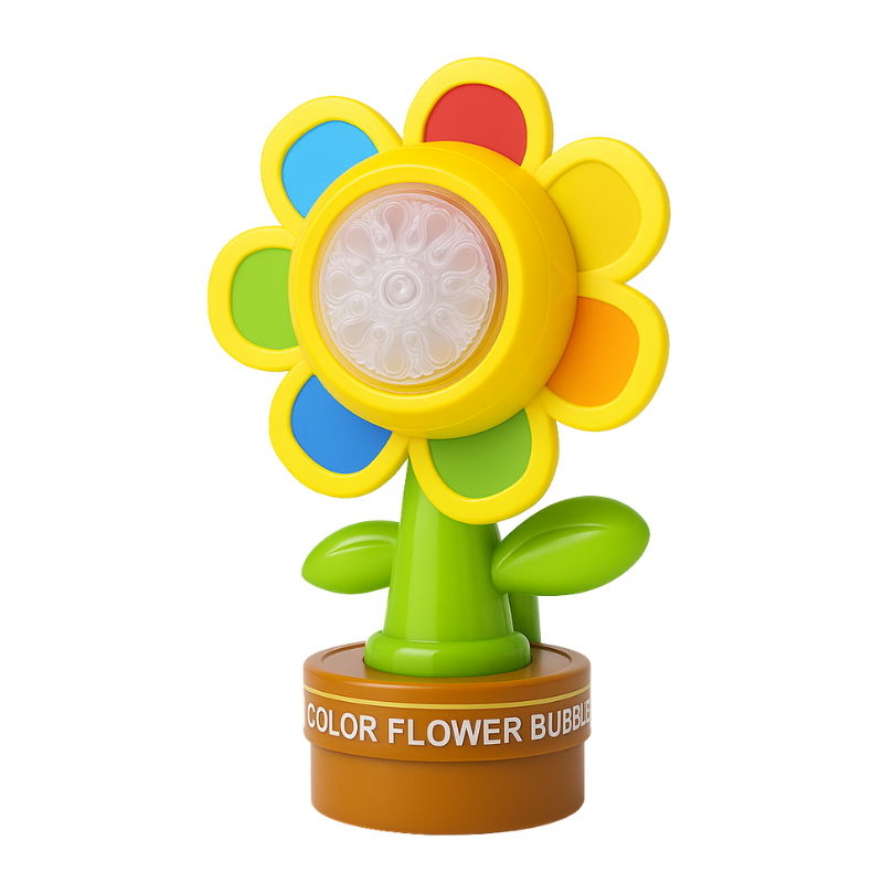 Seven-color Flower Bubble Machine