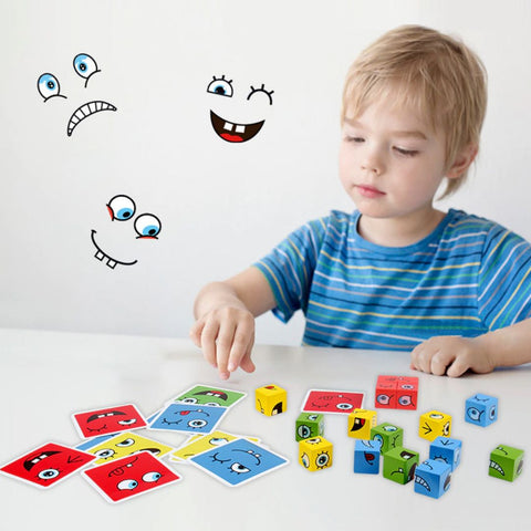 Cube éducatif Montessori – Casse-tête Tangram pour enfants