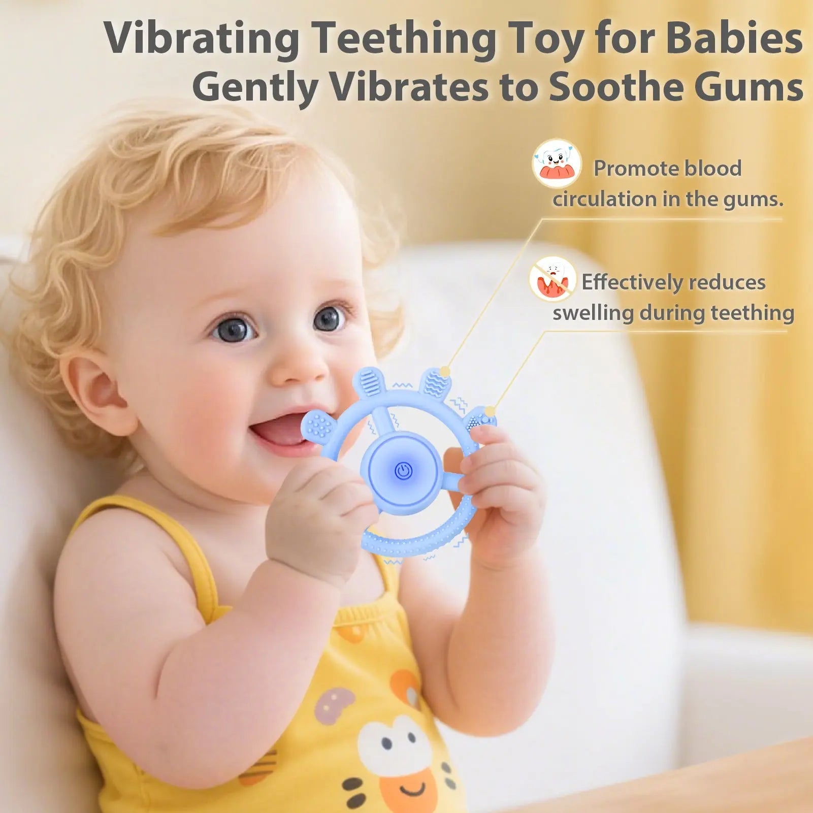Baby Vibrating Sensory Chew Toy for Autism & Teething Relief | Fidtoy