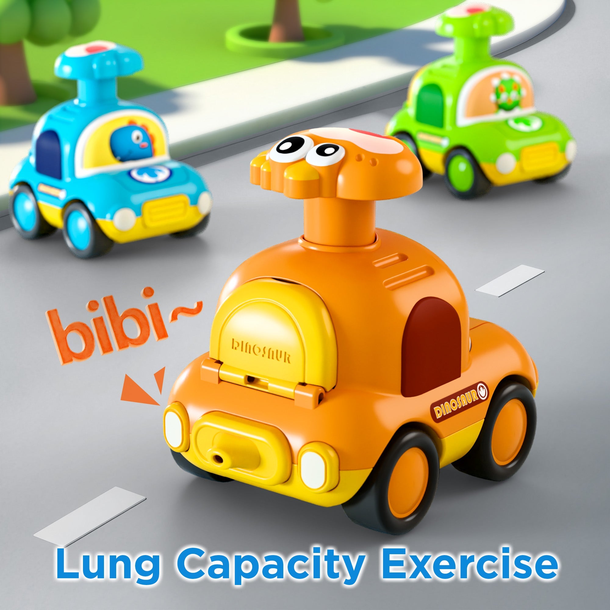 Press to Go Dinosaur Car Toys for Toddlers