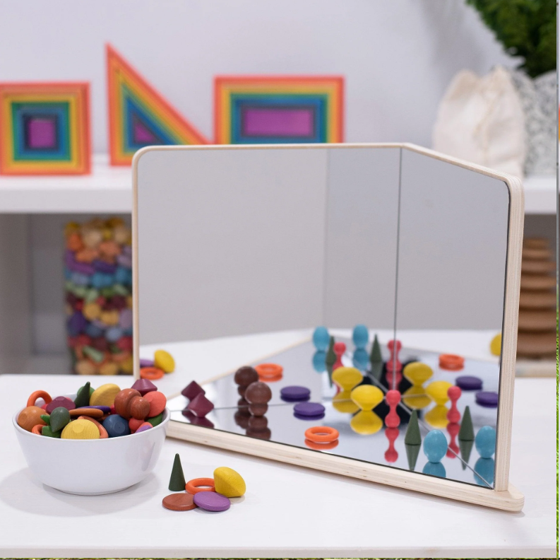 Wooden 4-Way Mirror (Factory 2nd)